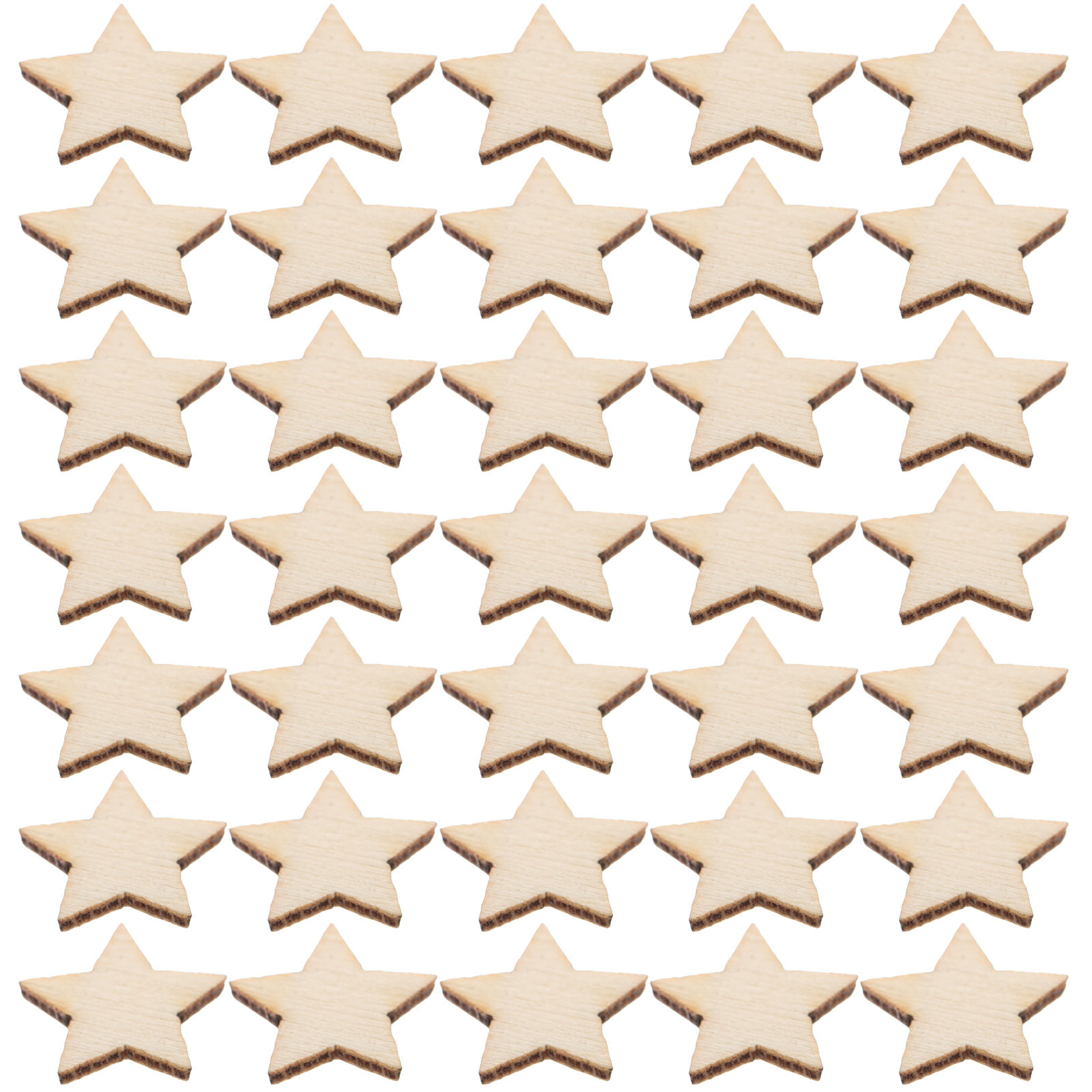 50Pcs Mini Wooden Star Cutouts - Christmas Craft Embellishment avis et prix