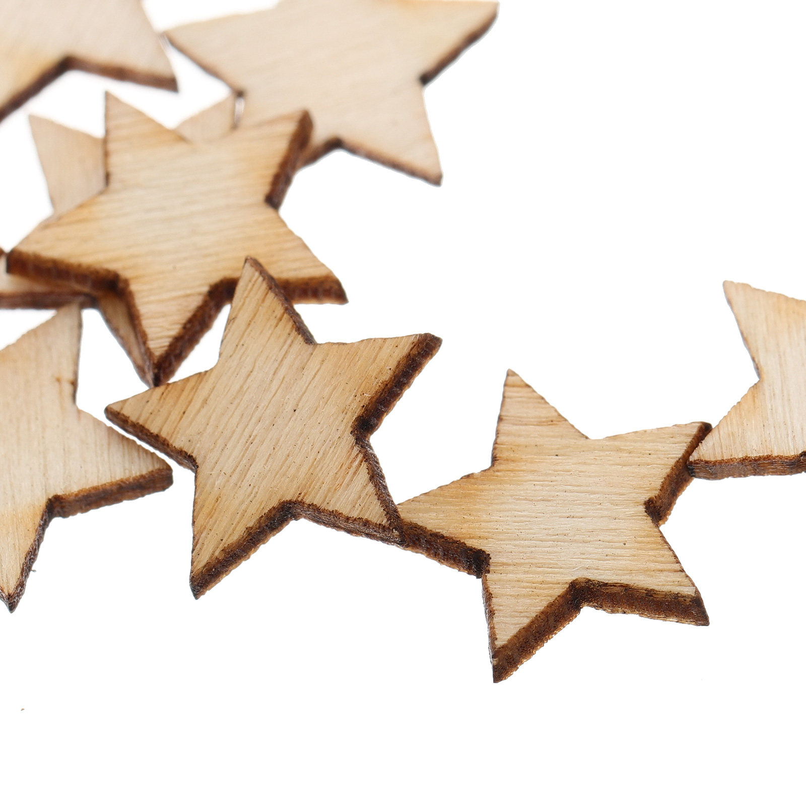 50Pcs Mini Wooden Star Cutouts - Christmas Craft Embellishment avis et prix