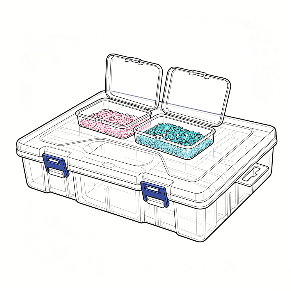 10/19/24/30 Grids 1 Set DIY Be - Craft Embellishment Storage avis et prix