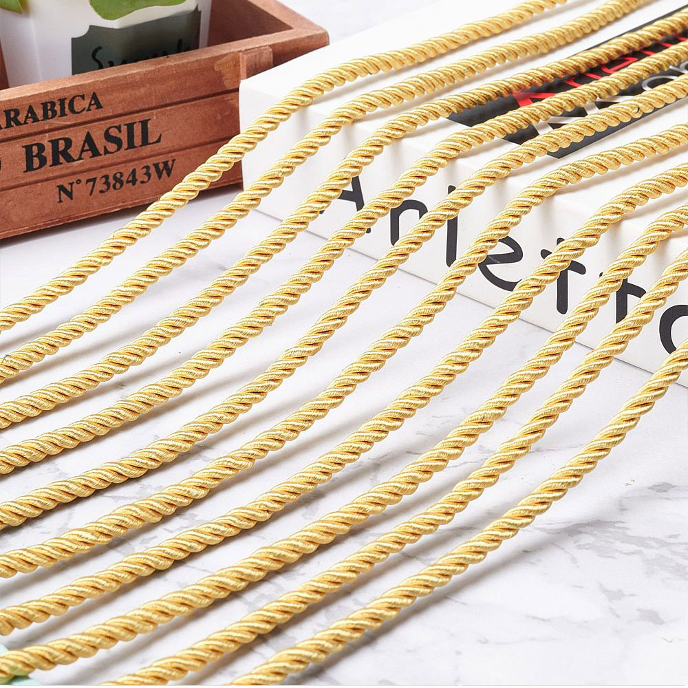 10M Silk Rope 3-Ply Braided Co - Cord Trim Twisted avis et prix