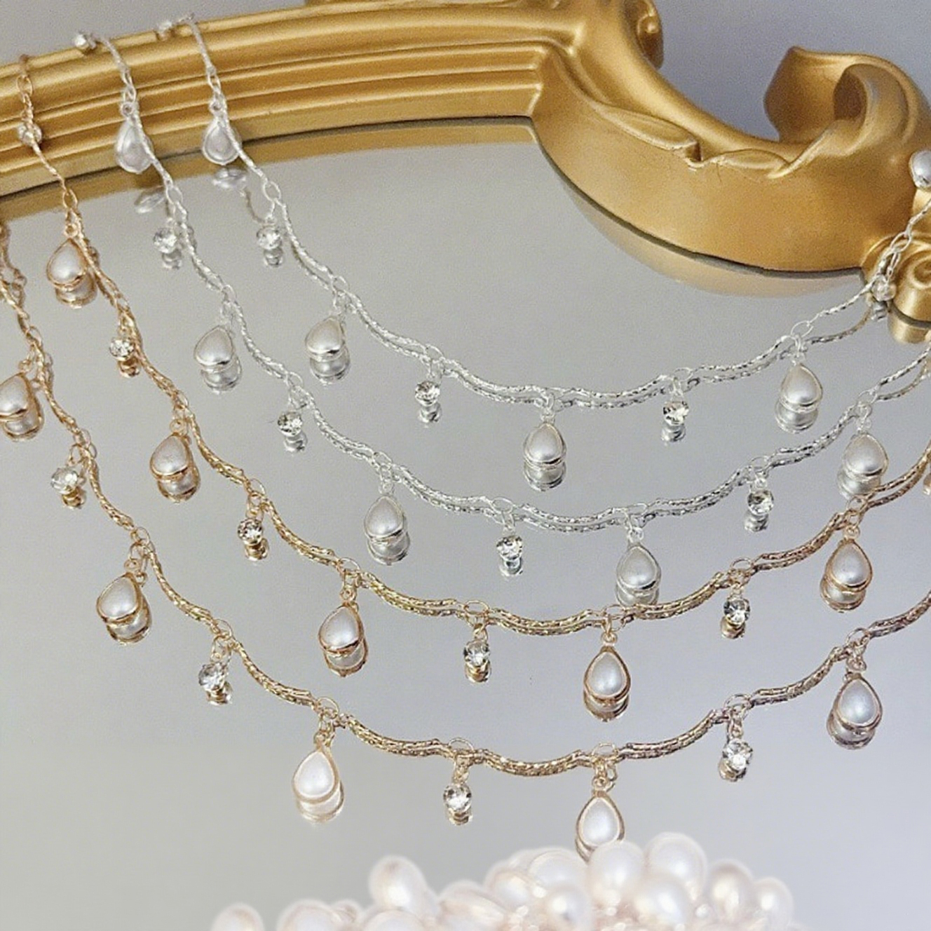 0.5/1/2M Exquisite Curved Stic - Pearl Trim Chain avis et prix