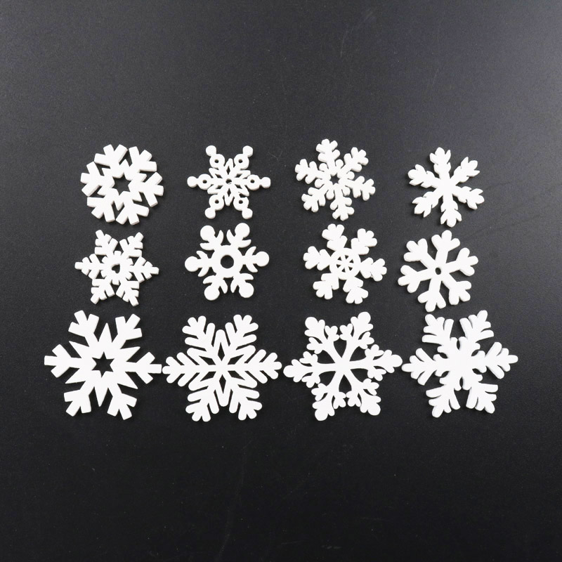 20Pcs Wooden Christmas Snowfla - Christmas Craft Embellishment avis et prix