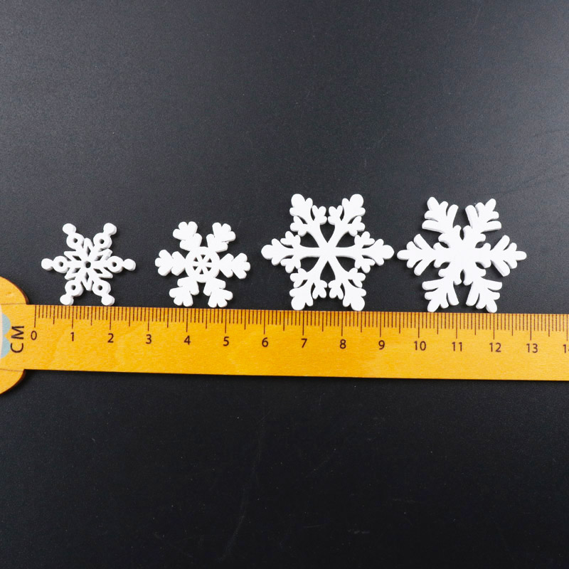 20Pcs Wooden Christmas Snowfla - Christmas Craft Embellishment avis et prix