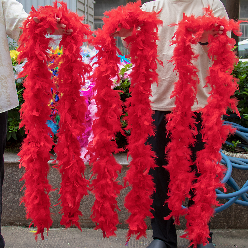 Red Marabou Feather Boa Trim F - Feather Trim Marabou avis et prix