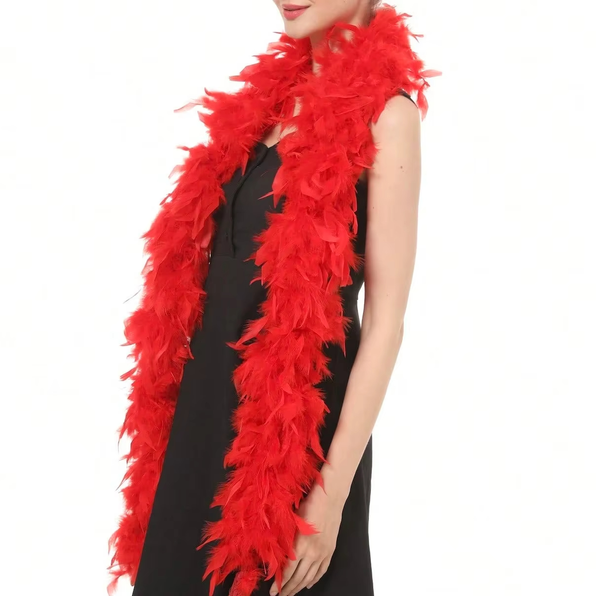 Red Marabou Feather Boa Trim F - Feather Trim Marabou avis et prix