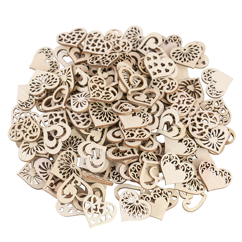 50/100pcs Hollowed Heart Patte - Embellishments For Scrapbooking avis et prix