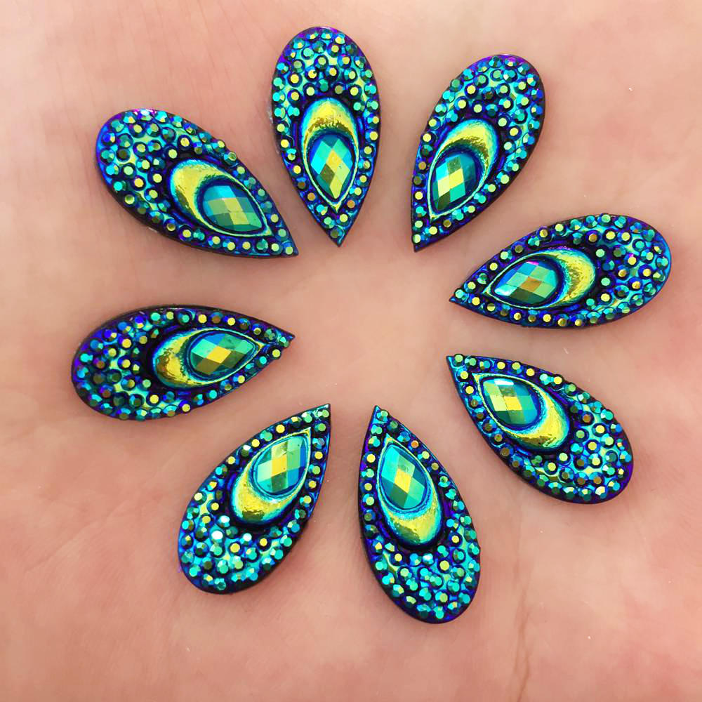 40PCS Resin 10*20mm Teardrop P - Embellishment Glue Craft avis et prix