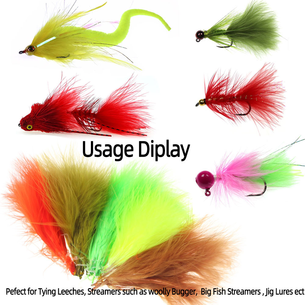 3.5g/Pack 3~4 inch Natural Mar - Feather Trim Marabou avis et prix