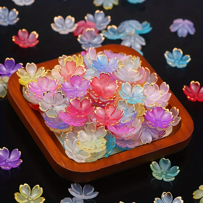 200/100pcs 15mm Colorful Acryl - Embroidery Embellishments avis et prix