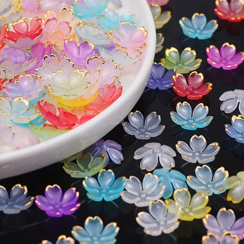 200/100pcs 15mm Colorful Acryl - Embroidery Embellishments avis et prix