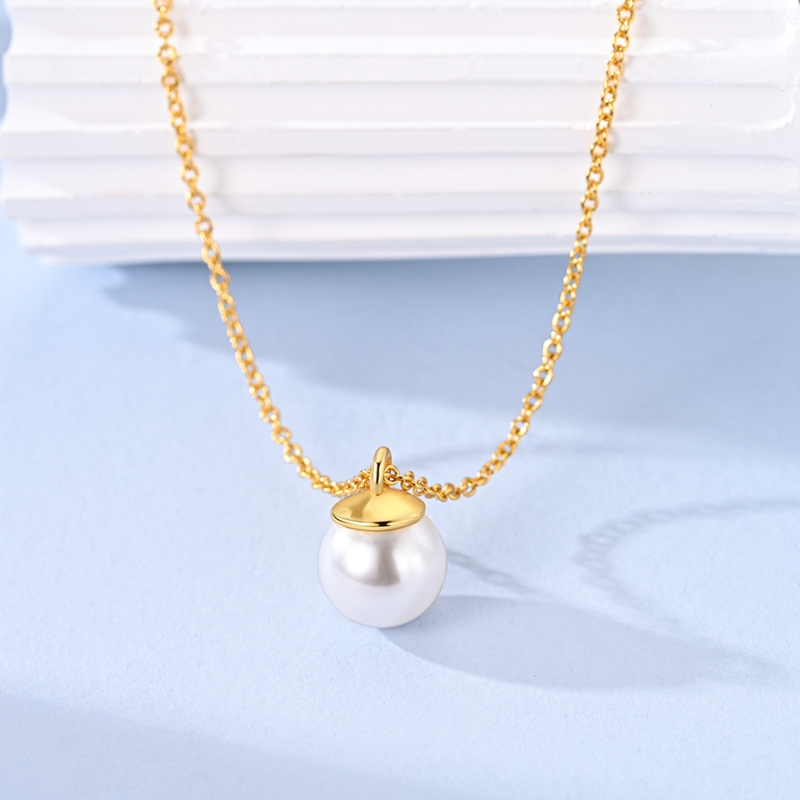 Original 925 Sterling Silver N - Pearl Trim Chain avis et prix