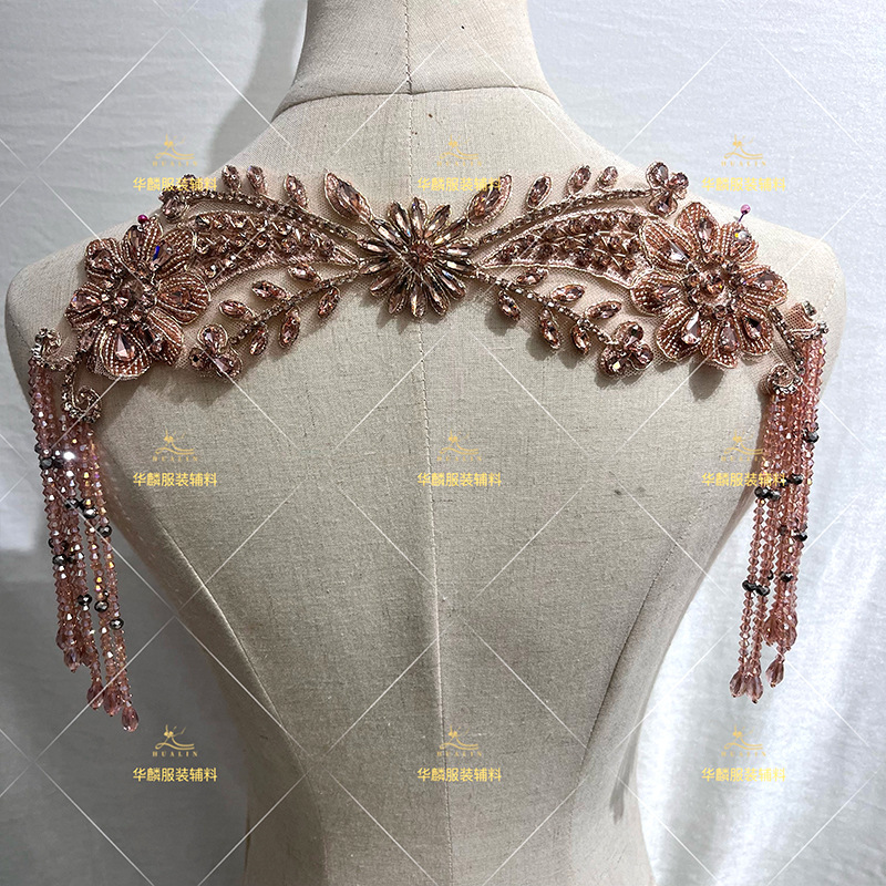 Hand Beaded Fringe Trim with P - Beaded Trim Fringe avis et prix