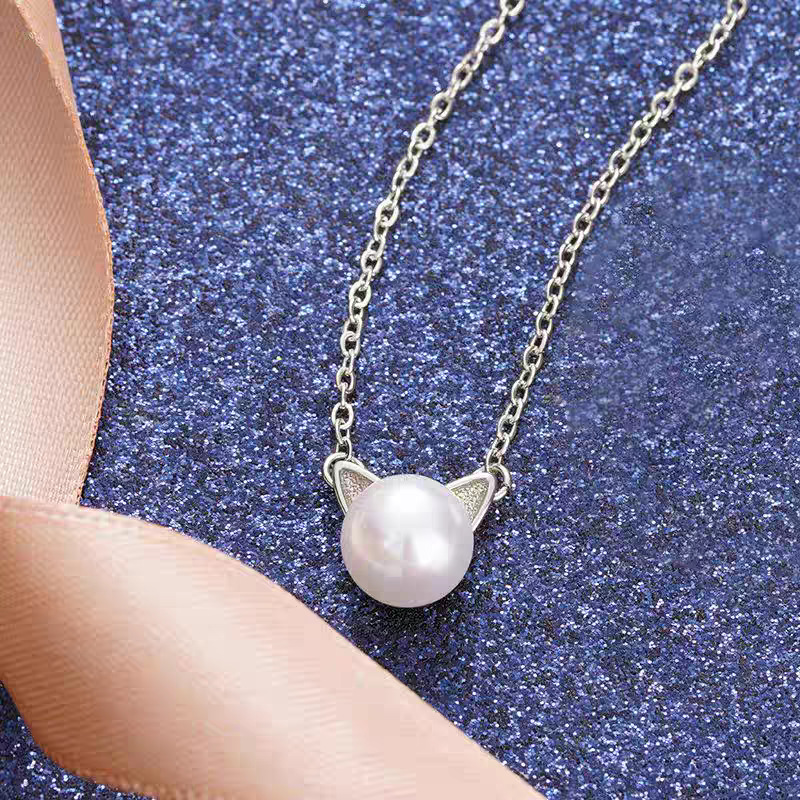 Fashion 925 Sterling Silver Je - Pearl Trim Chain avis et prix