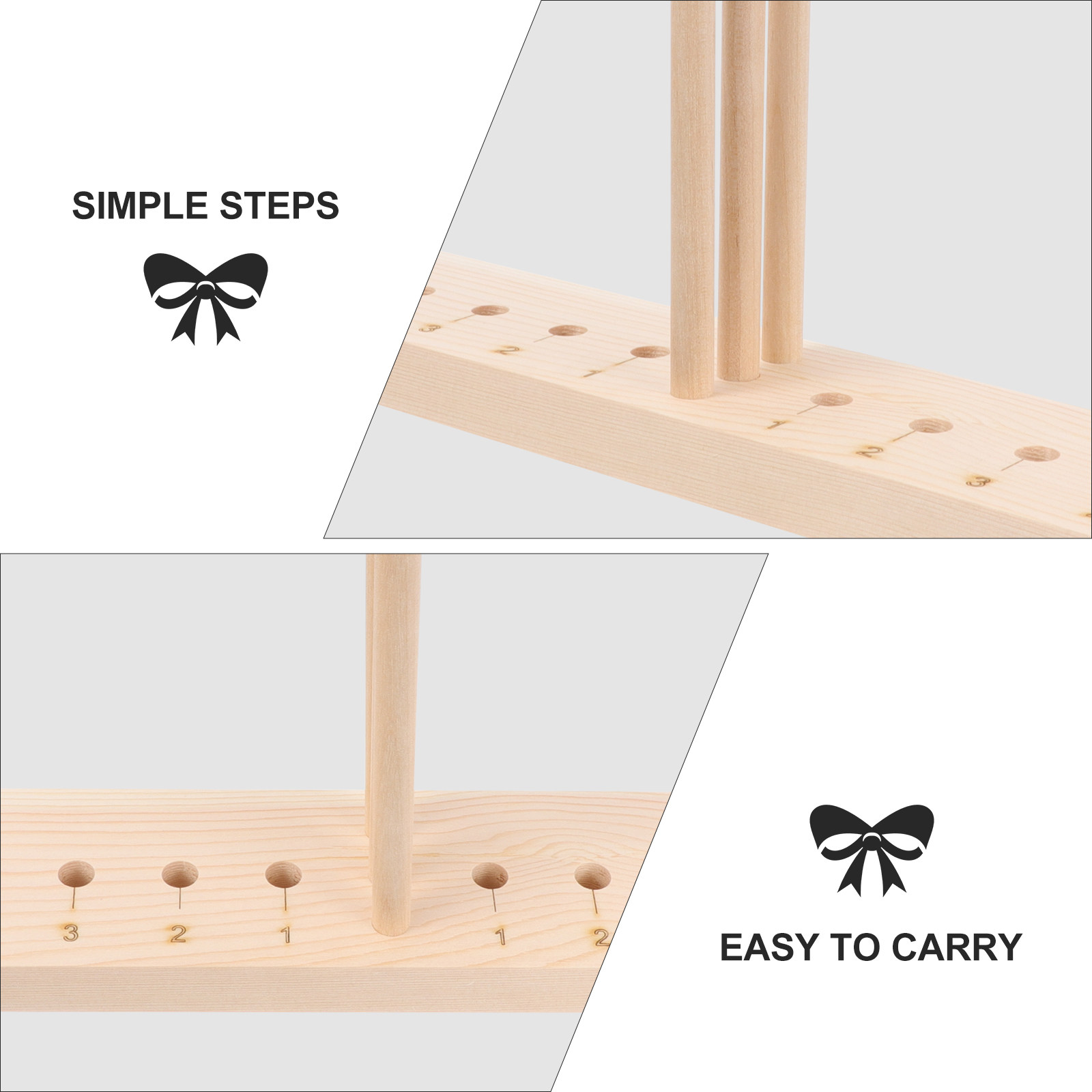 Extended Wooden Bow Maker for  - Pom Pom Maker Tool avis et prix