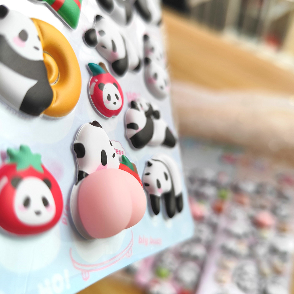 4-Piece Cute Panda Stress Reli - Craft Embellishment World avis et prix