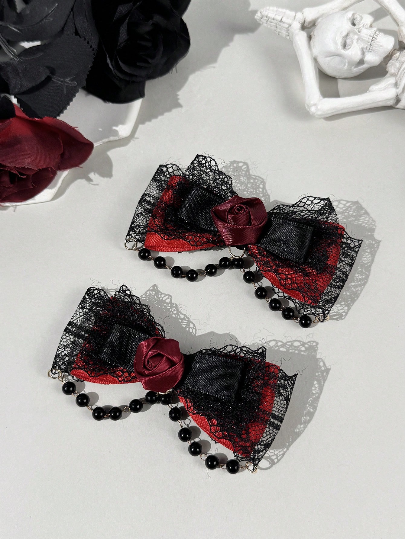 2-piece Gothic style lace ribb - Lace Ribbon Trim avis et prix