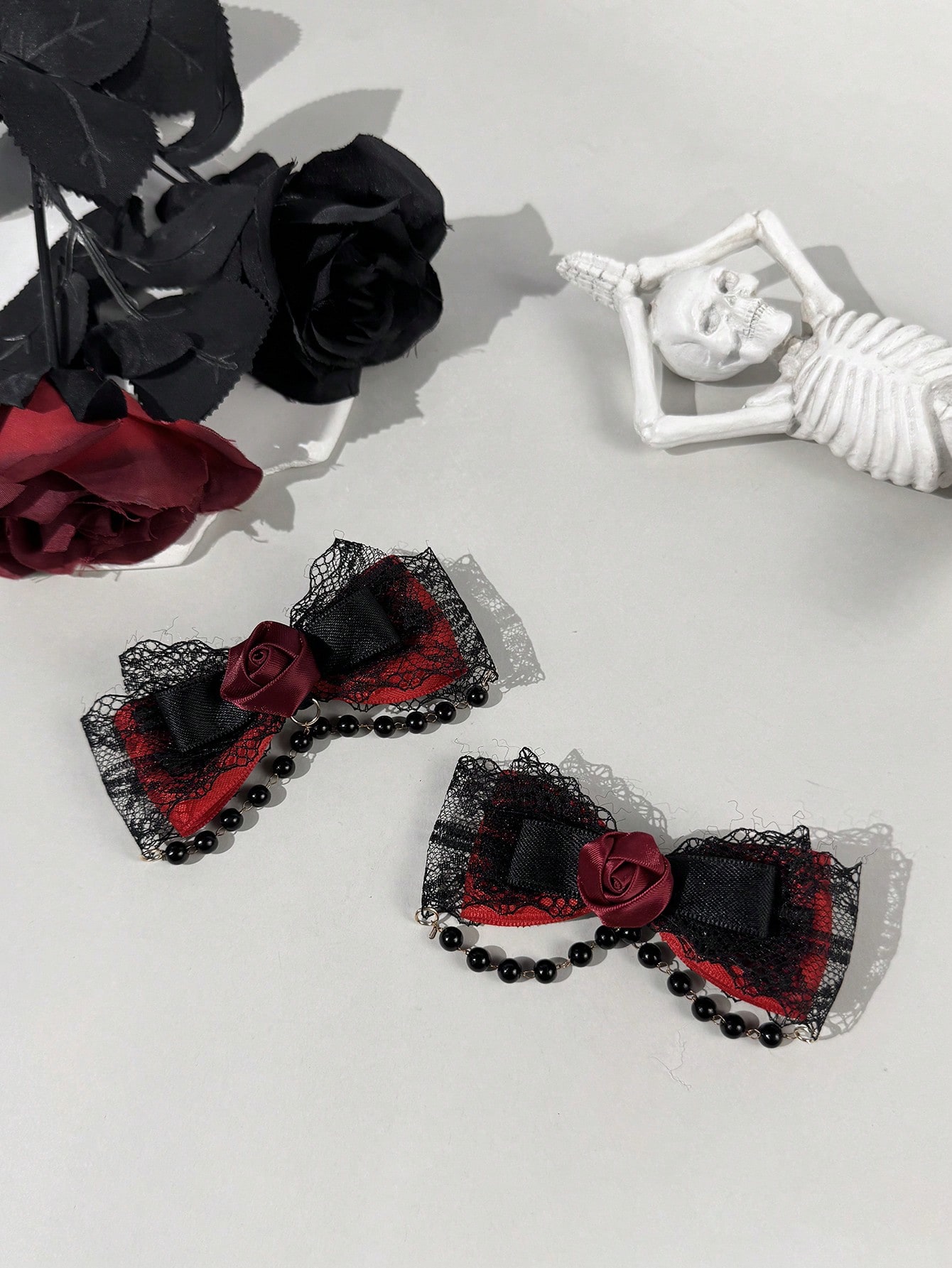 2-piece Gothic style lace ribb - Lace Ribbon Trim avis et prix