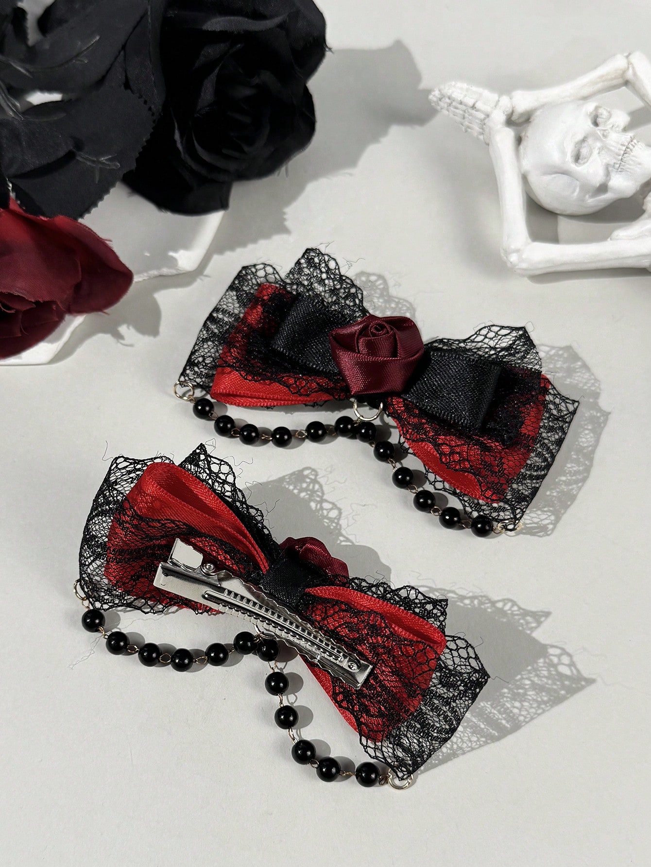 2-piece Gothic style lace ribb - Lace Ribbon Trim avis et prix