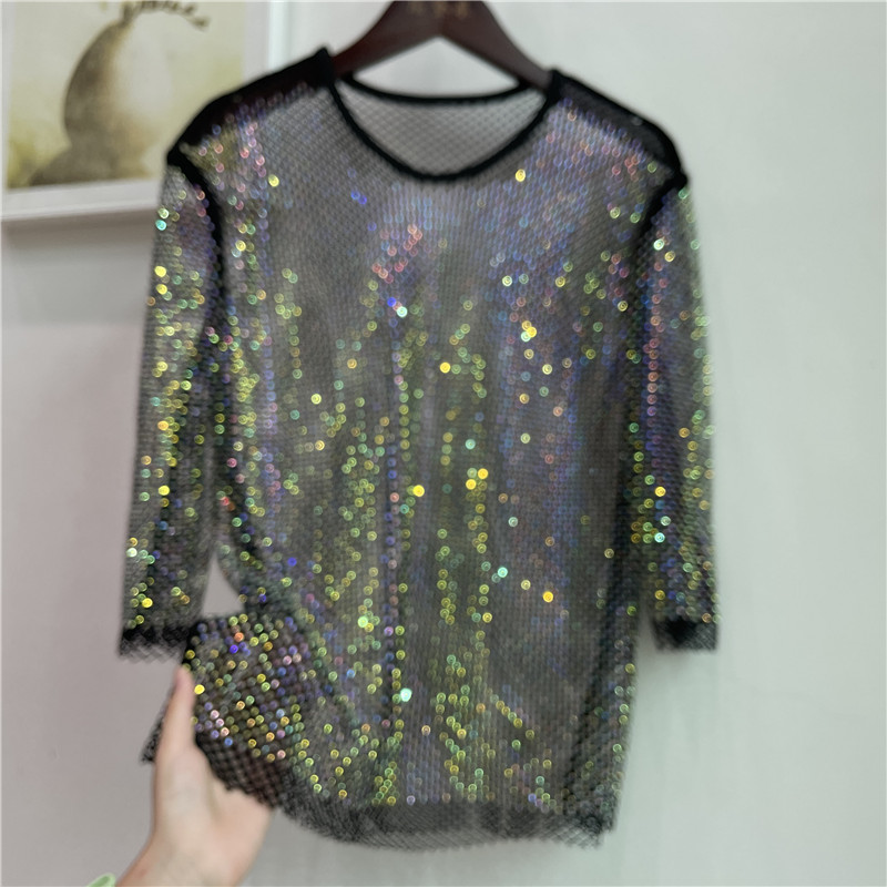 ColorShiny Diamonds  Electric  - Crystal Mesh Fabric avis et prix
