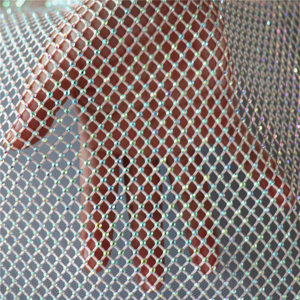 Fashion DIY AB Color Rhineston - Crystal Mesh Fabric avis et prix