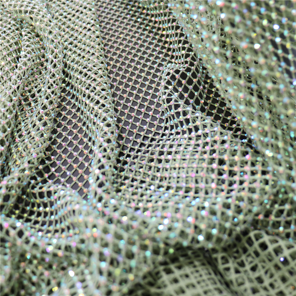 Fashion DIY AB Color Rhineston - Crystal Mesh Fabric avis et prix