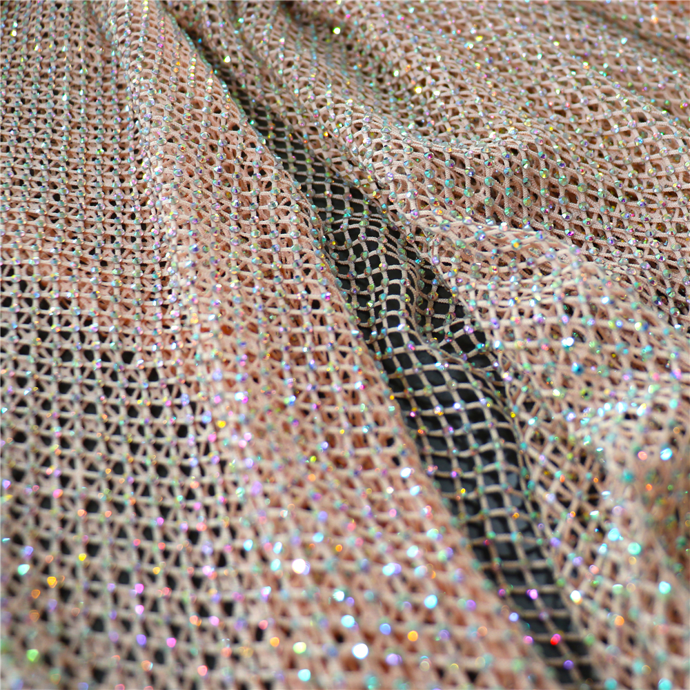 Fashion DIY AB Color Rhineston - Crystal Mesh Fabric avis et prix