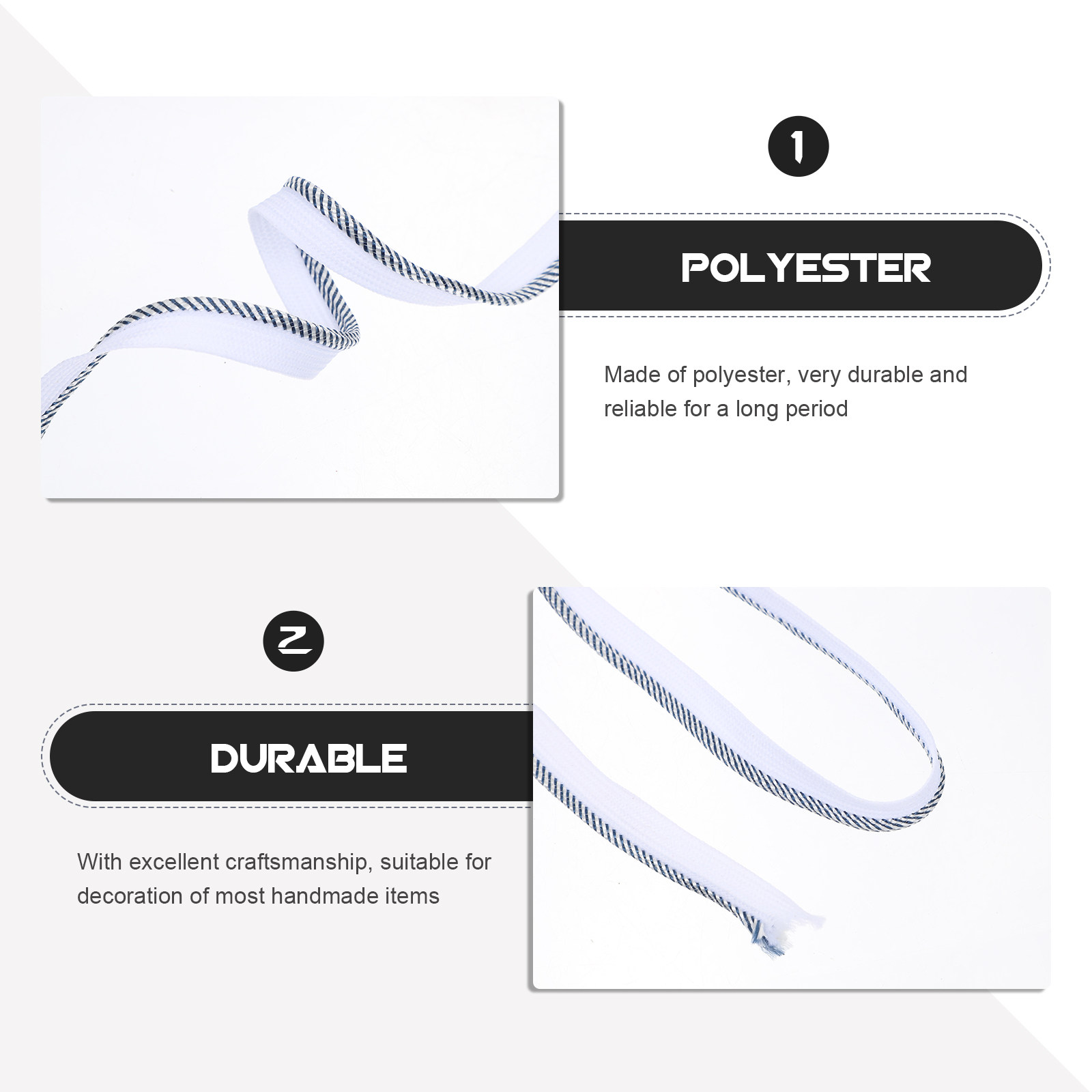 Polyester Twisted Cord Trim 1  - Cord Trim Twisted avis et prix
