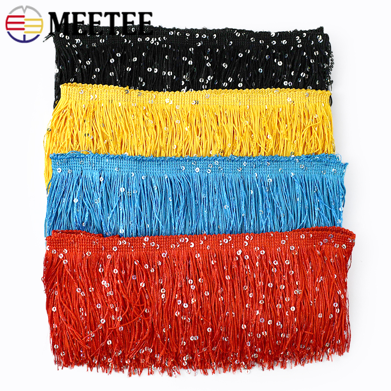 2/4/8M 10cm Colorful Sequin Ta - Fringe Ribbon Sewing avis et prix