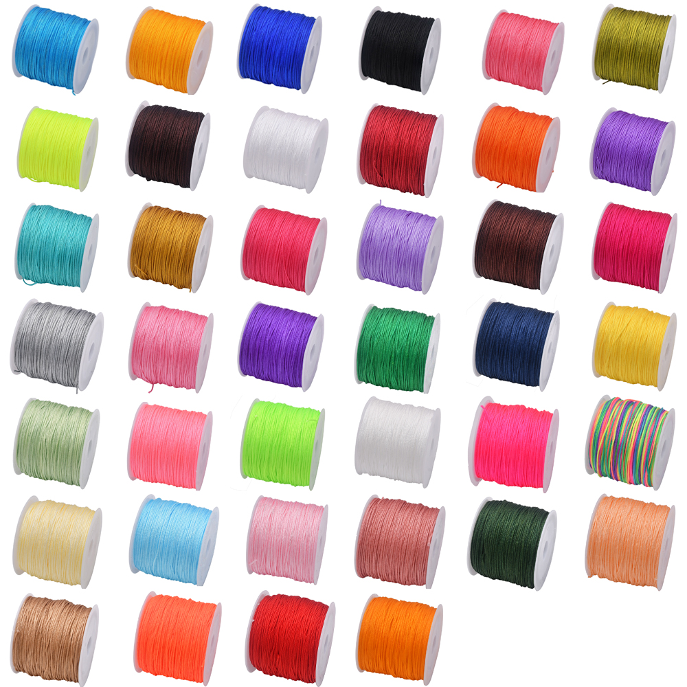 50Yds 0.8mm Crafts Nylon Cord  - Beaded Trim Fringe avis et prix