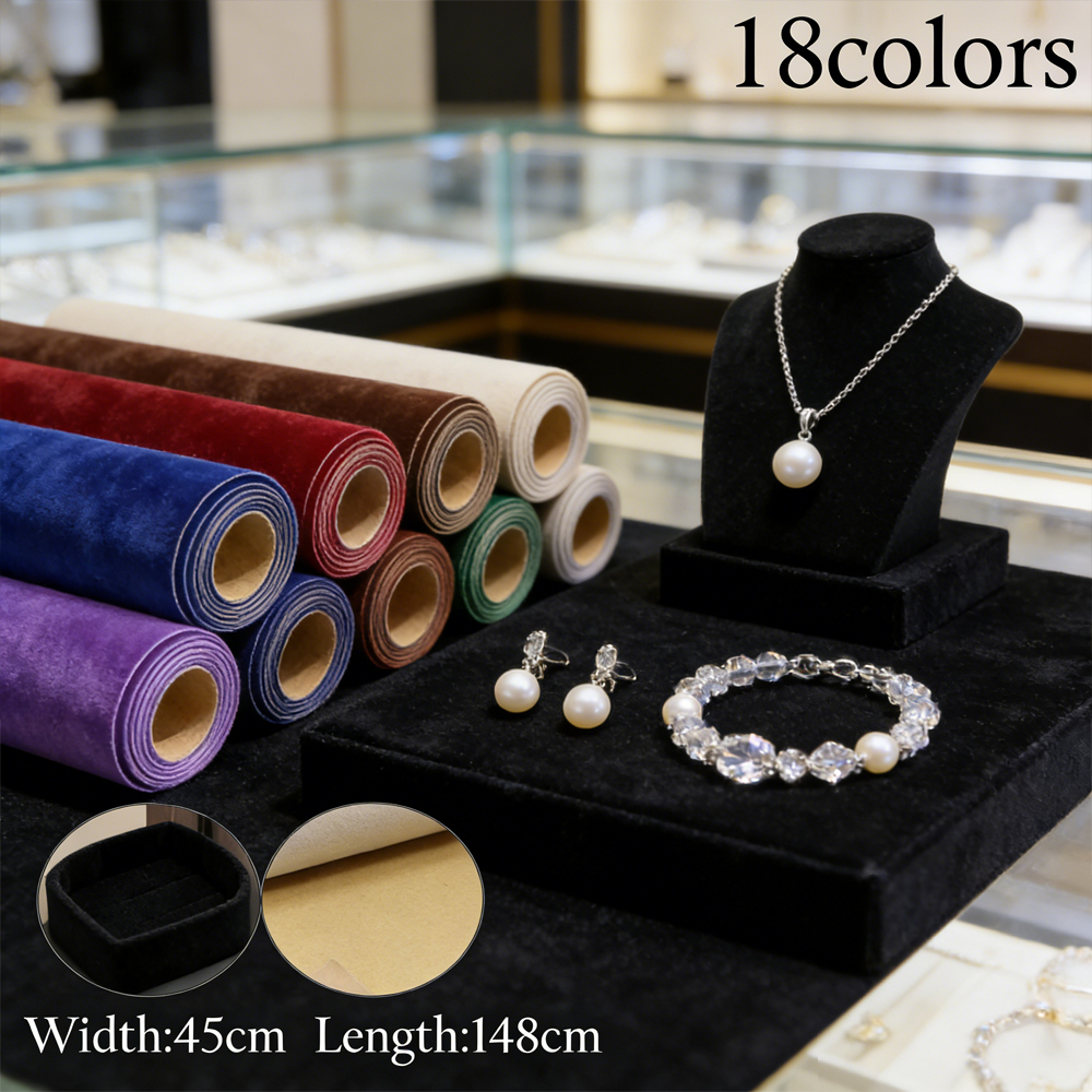 1 roll 45 x 148cm Self-adhesiv - Velvet Ribbon Roll avis et prix