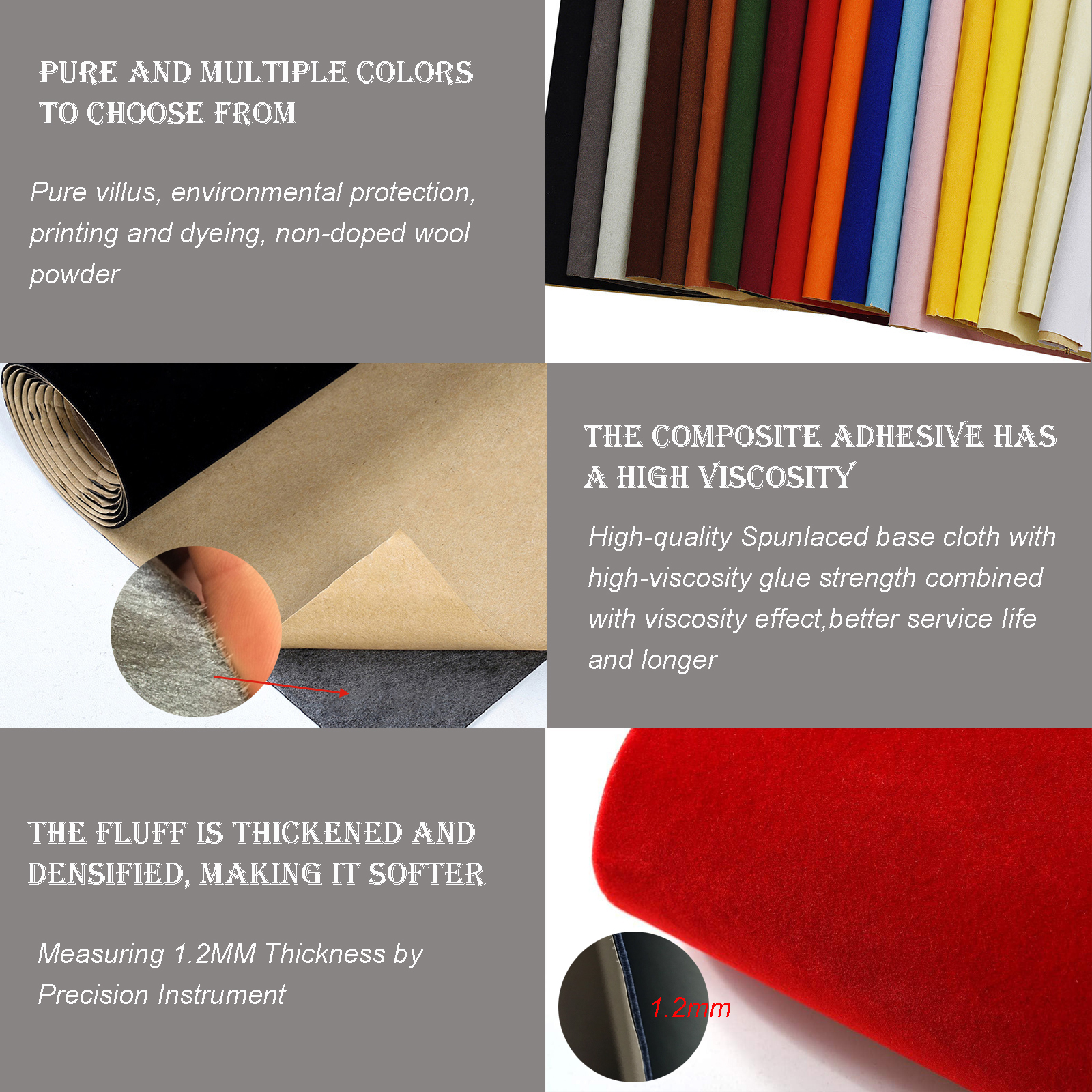 1 roll 45 x 148cm Self-adhesiv - Velvet Ribbon Roll avis et prix