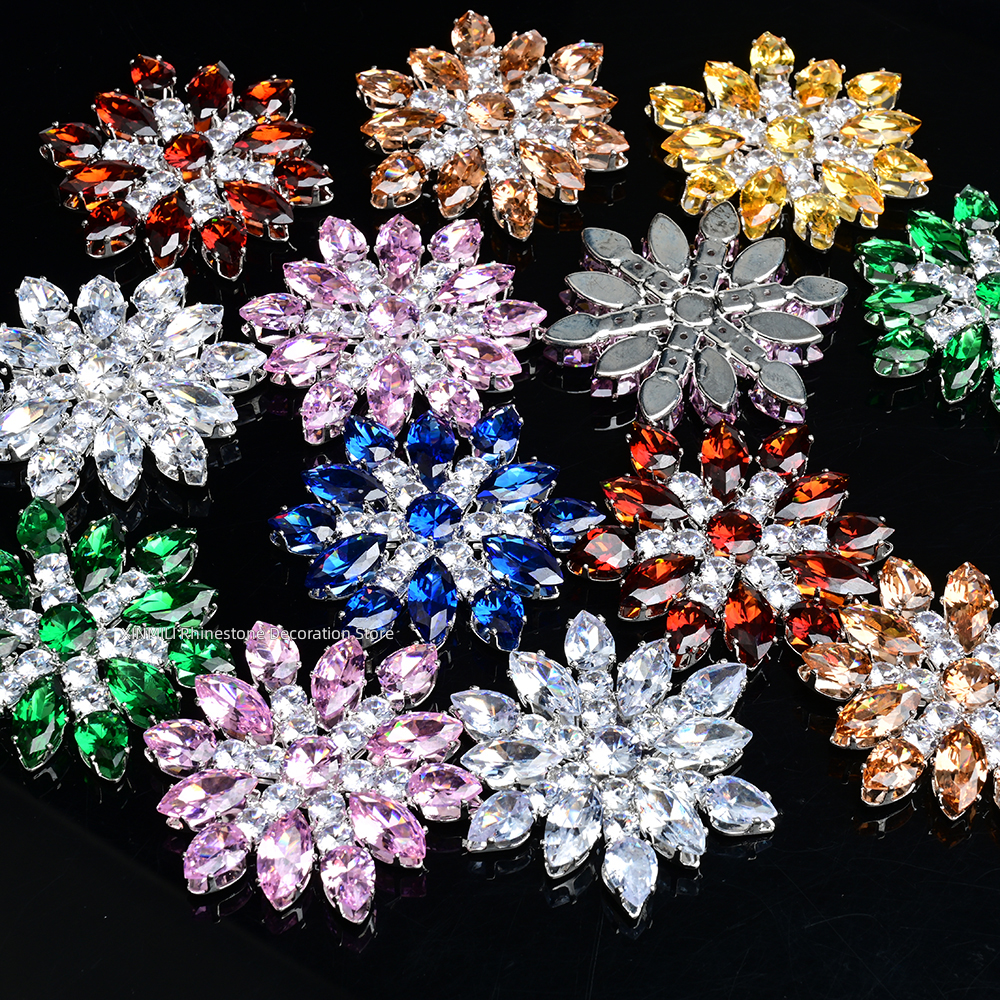 2Pcs Luxury Zircon Crystal Fla - Embellishment Glue Craft avis et prix