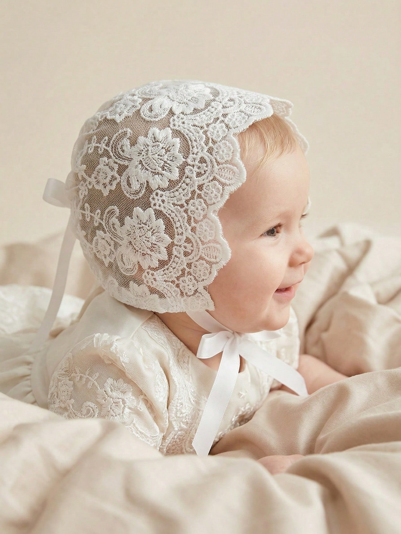 Baby Lace Brim Headband Hat He - Embroidery Embellishments avis et prix