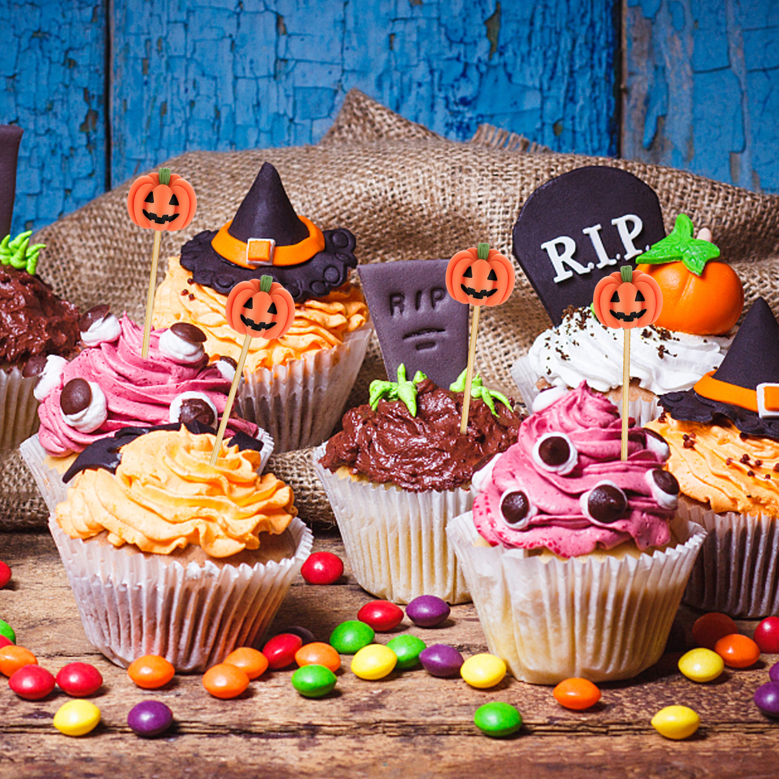 20Pcs Halloween Resin Pumpkin  - Embellishment Crafts avis et prix