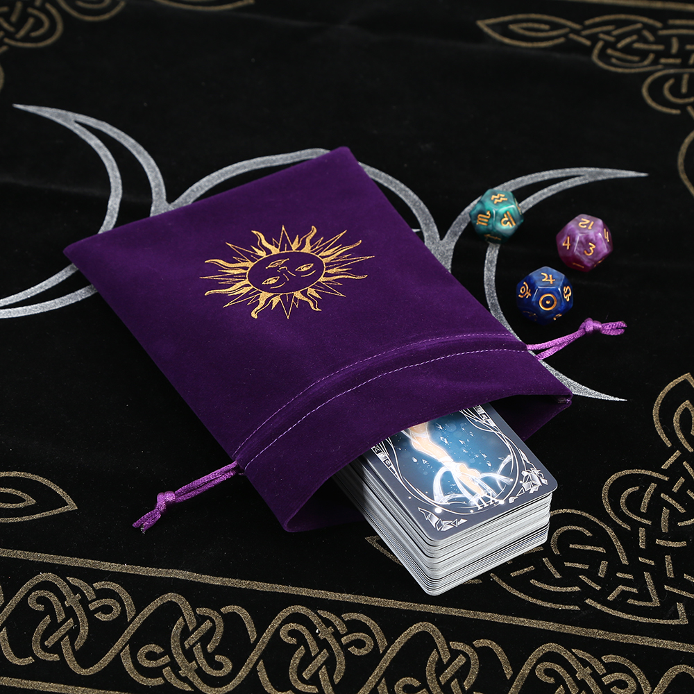 5Pcs Tarot Storage Velvet Bag  - Craft Embellishment Storage avis et prix