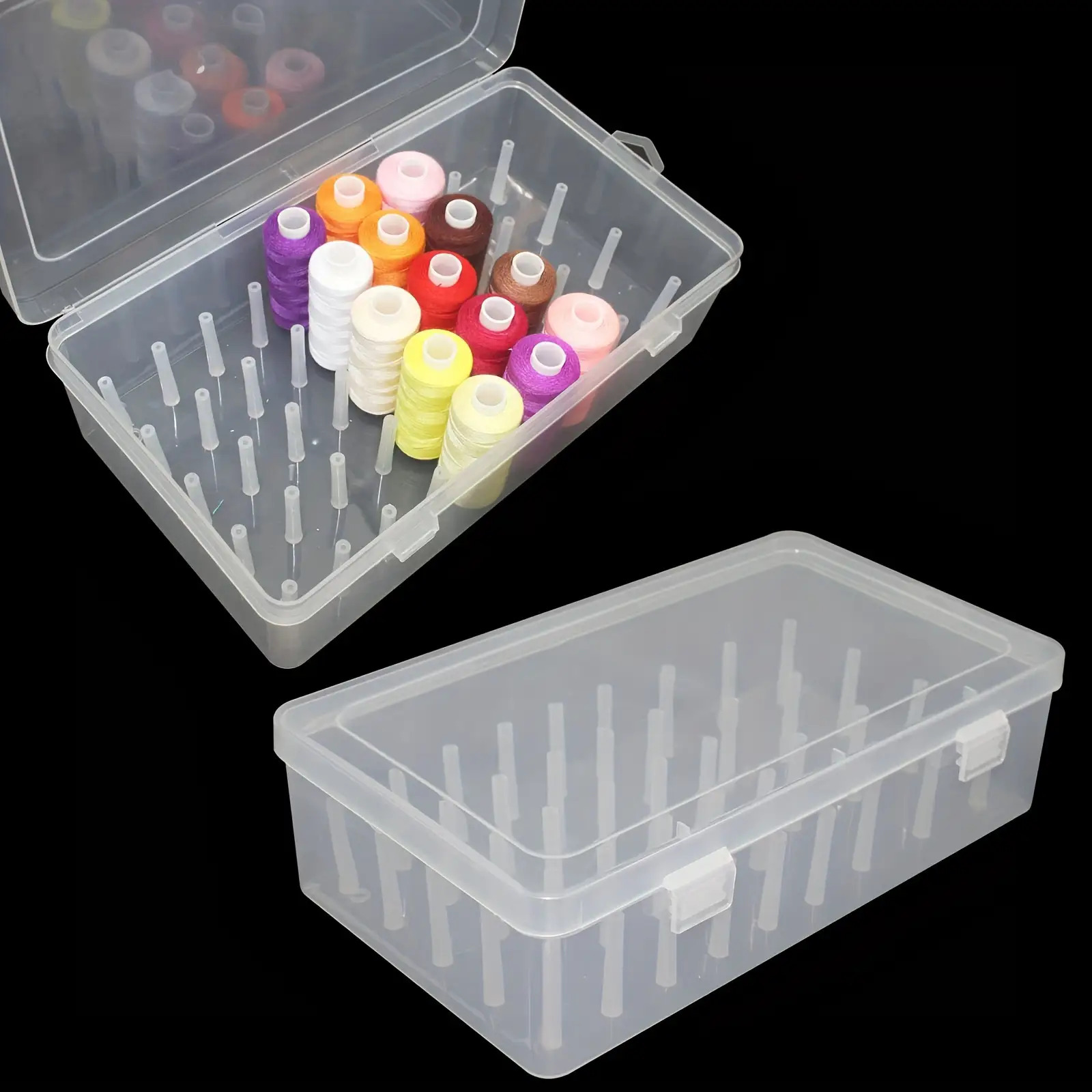 Clear Plastic Sewing Thread St - Craft Embellishment Storage avis et prix
