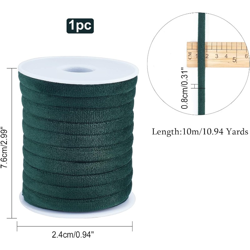 1 Roll 10m 8mm Dark Green Velv - Velvet Ribbon Roll avis et prix