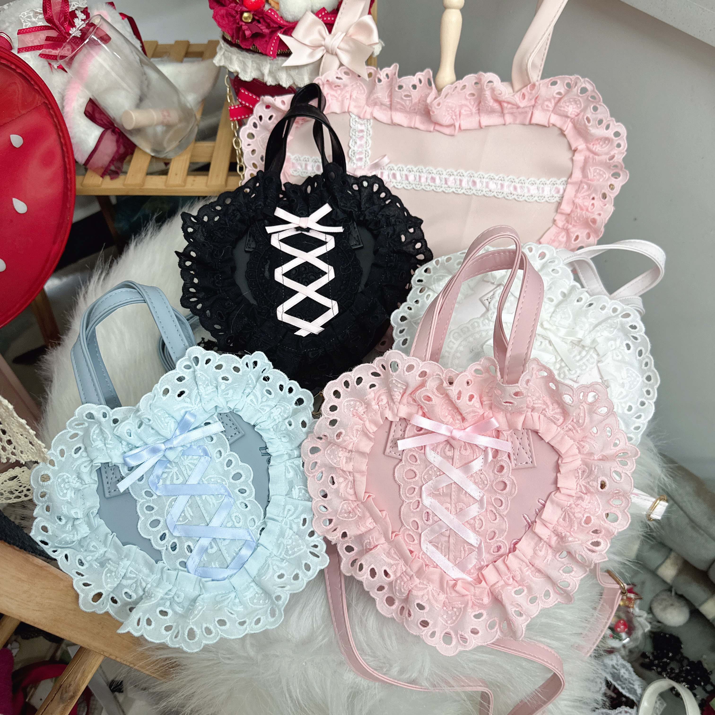 Japanese Daily Out Dating Loli - Lace Ribbon Trim avis et prix