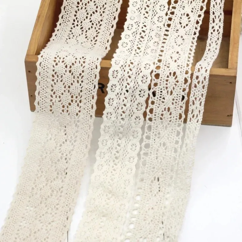 Ivory White Cotton Lace Trim R - Lace Ribbon Trim avis et prix