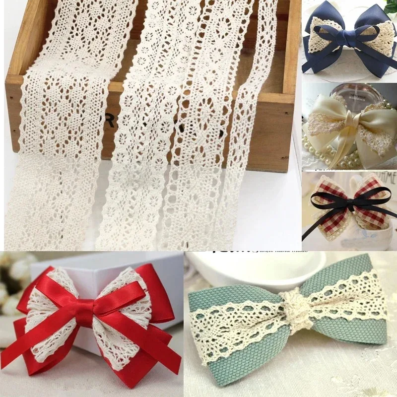 Ivory White Cotton Lace Trim R - Lace Ribbon Trim avis et prix