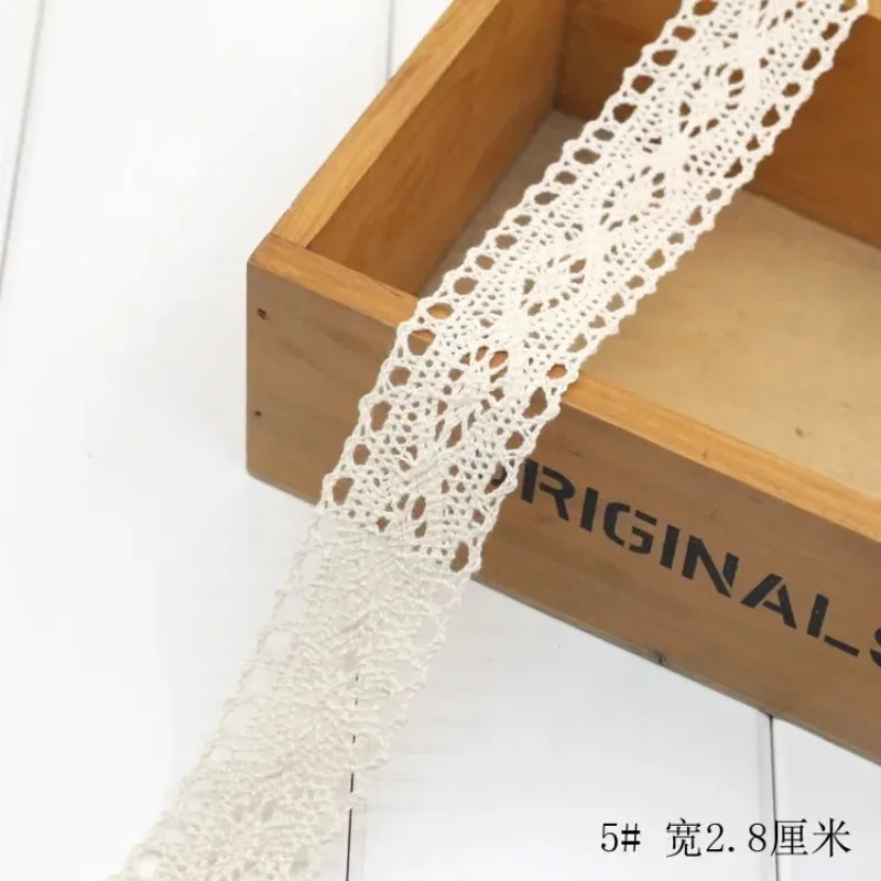 Ivory White Cotton Lace Trim R - Lace Ribbon Trim avis et prix