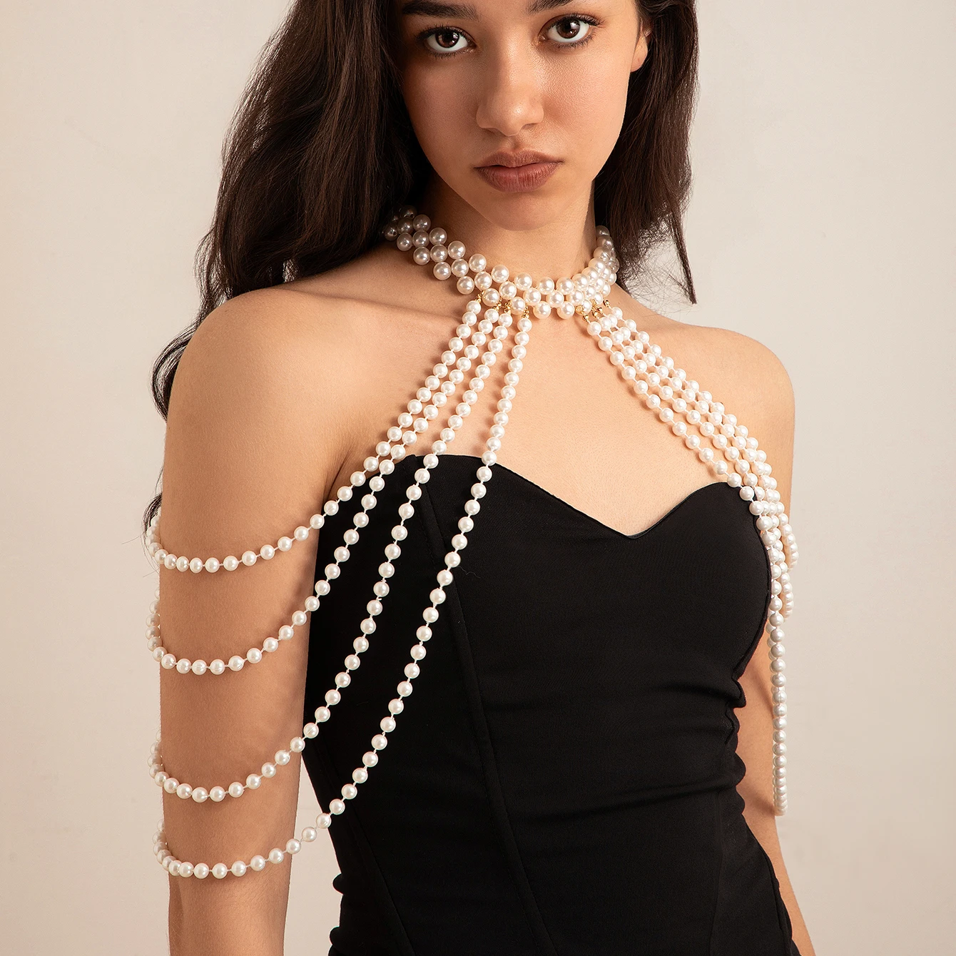 Bridal Tassel Imitation Pearl  - Pearl Trim Chain avis et prix