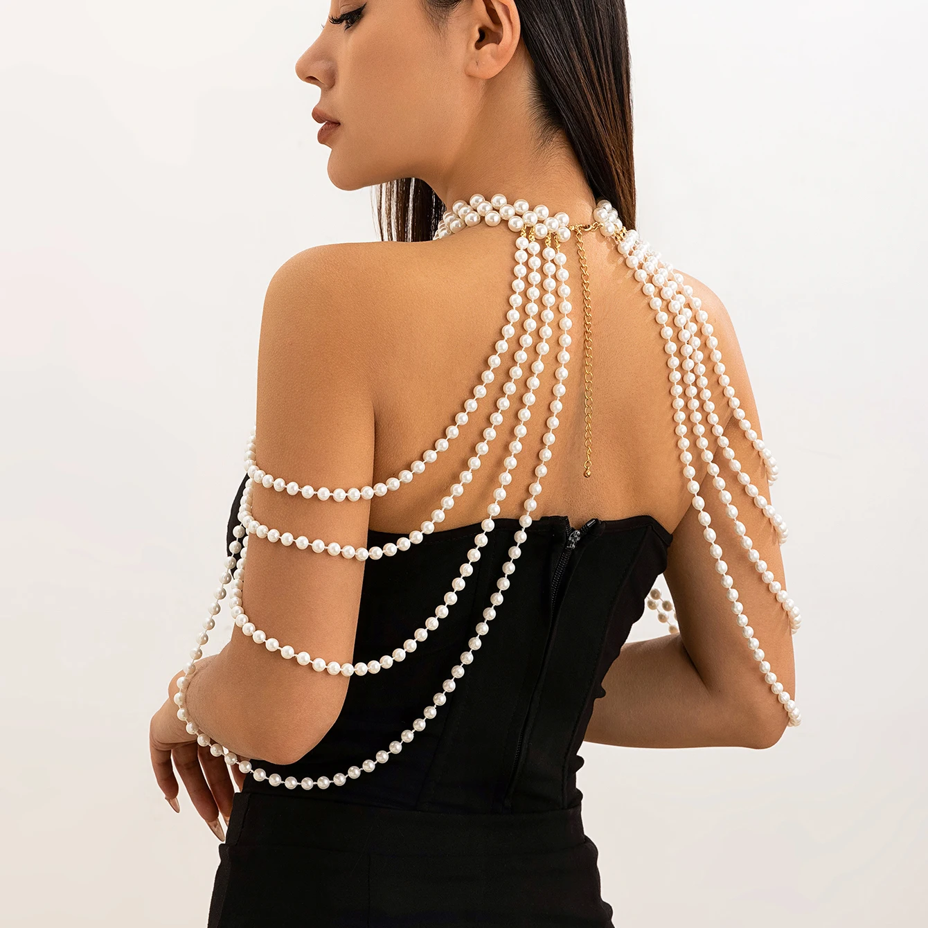 Bridal Tassel Imitation Pearl  - Pearl Trim Chain avis et prix