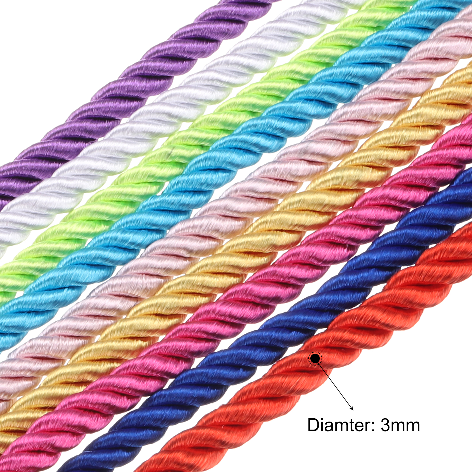 Uxcell 5 Yard 3mm Twisted Cord - Cord Trim Twisted avis et prix