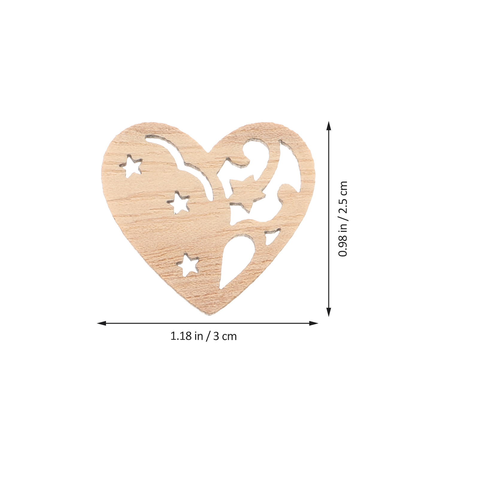 50Pcs Premium Wooden Shapes Cu - Christmas Craft Embellishment avis et prix