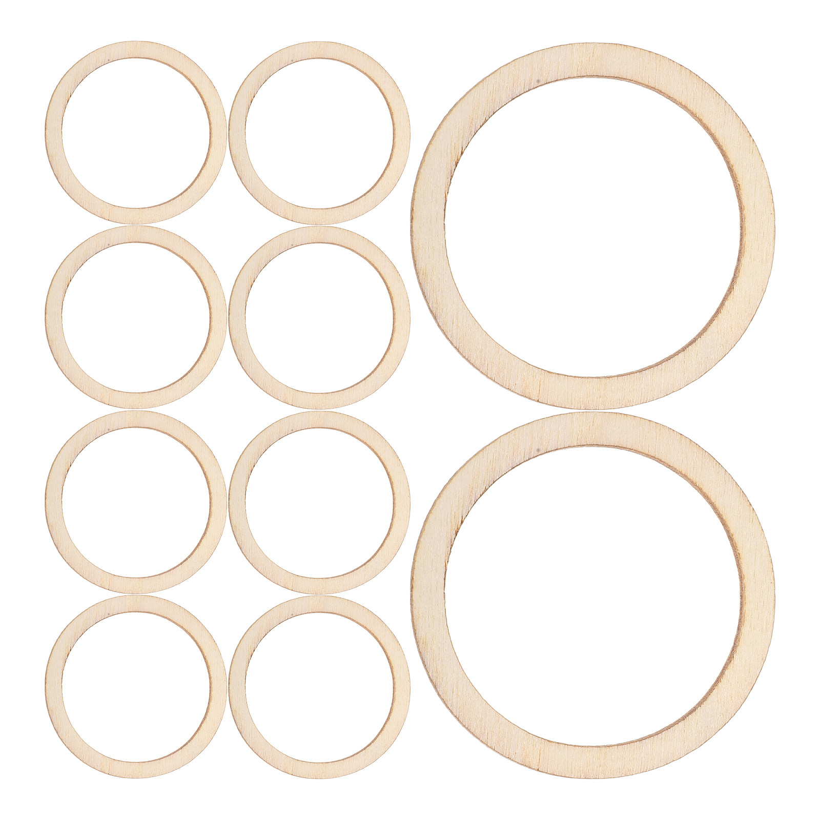 100Pcs Round Wooden Pieces Nat - Christmas Craft Embellishment avis et prix