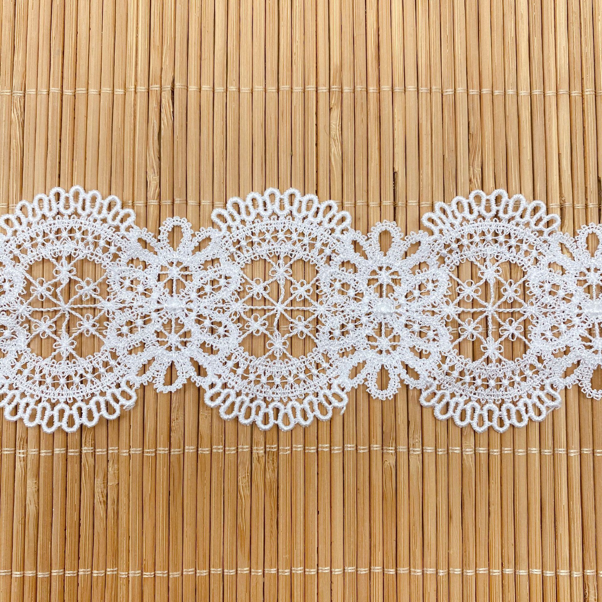 Hollow Flower Embroidered Lace - Lace Ribbon Trim avis et prix