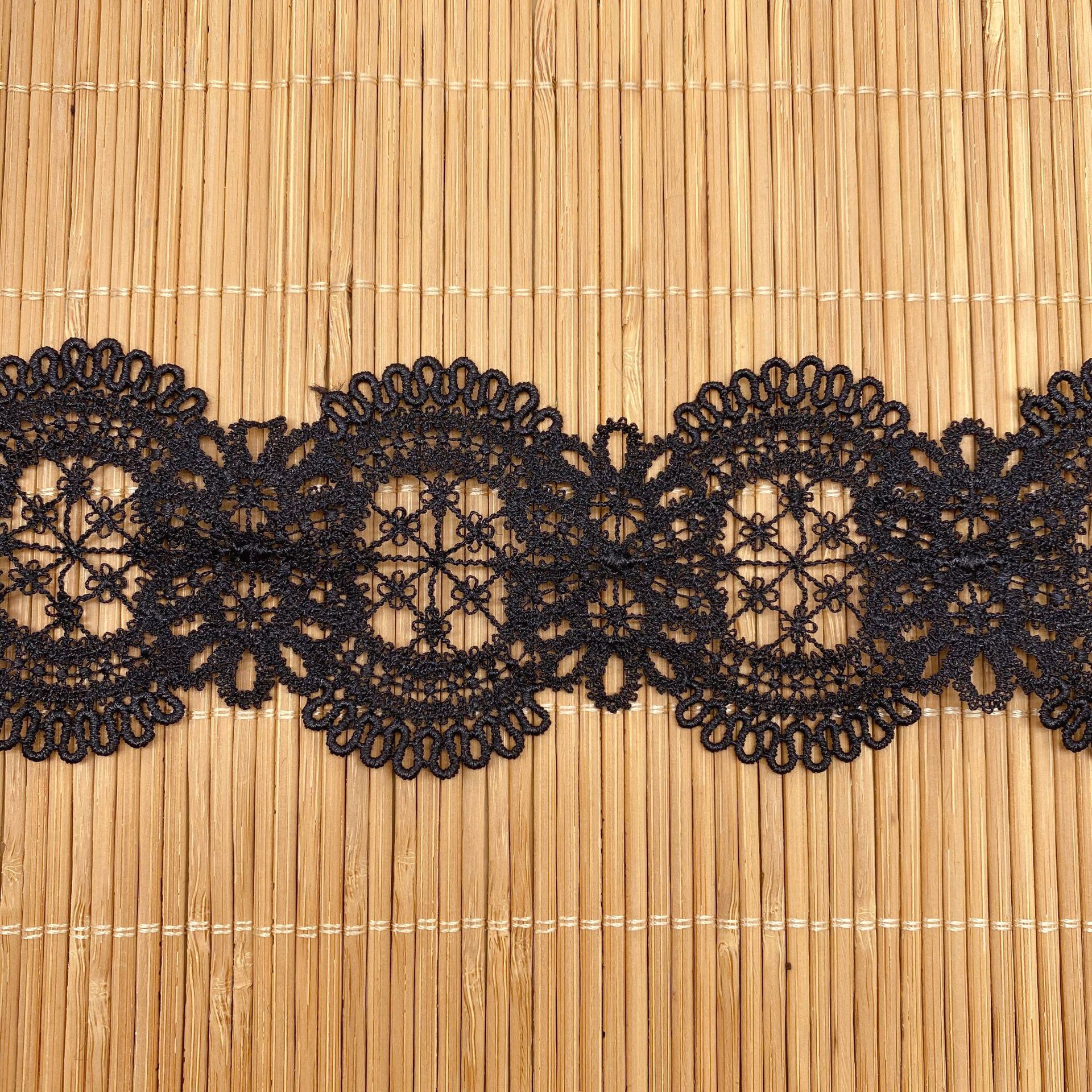 Hollow Flower Embroidered Lace - Lace Ribbon Trim avis et prix