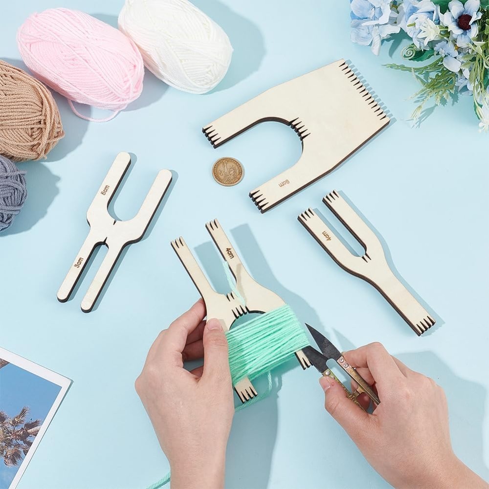 4 Sizes Wooden Pompom Maker (5 - Pom Pom Maker Tool avis et prix