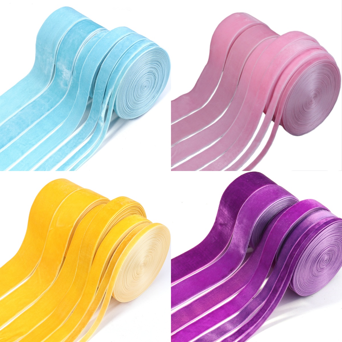 5-10yards/roll Velvet Ribbons  - Velvet Ribbon Roll avis et prix